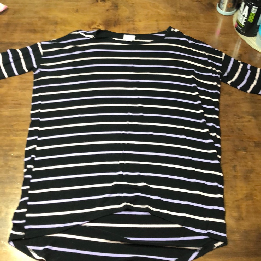 Black/purple/peach Tunic